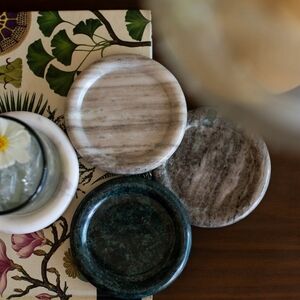 The Polished Jar Aegean Marble Coasters